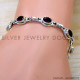 Garnet 925 Sterling Silver Bracelet (SJWBR-648) Garnet 925 Sterling Silver Bracelet (SJWBR-648)