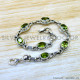 Peridot 925 Sterling Silver Bracelet (SJWBR-649) Peridot 925 Sterling Silver Bracelet (SJWBR-649)