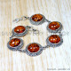 Amber 925 Sterling Silver Bracelet (SJWBR-652) Amber 925 Sterling Silver Bracelet (SJWBR-652)