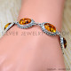 Amber 925 Sterling Silver Bracelet (SJWBR-653) Amber 925 Sterling Silver Bracelet (SJWBR-653)