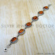 Amber 925 Sterling Silver Bracelet (SJWBR-654) Amber 925 Sterling Silver Bracelet (SJWBR-654)