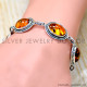 Amber 925 Sterling Silver Bracelet (SJWBR-654) Amber 925 Sterling Silver Bracelet (SJWBR-654)