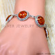 Amber 925 Sterling Silver Bracelet (SJWBR-657) Amber 925 Sterling Silver Bracelet (SJWBR-657)