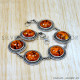 Amber 925 Sterling Silver Bracelet (SJWBR-659) Amber 925 Sterling Silver Bracelet (SJWBR-659)