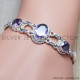 Amethyst 925 Sterling Silver Bracelet (SJWBR-66) Amethyst 925 Sterling Silver Bracelet (SJWBR-66)