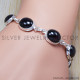 Garnet 925 Sterling Silver Bracelet (SJWBR-68) Garnet 925 Sterling Silver Bracelet (SJWBR-68)