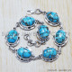 Turquoise 925 Sterling Silver Bracelet (SJWBR-69) Turquoise 925 Sterling Silver Bracelet (SJWBR-69)