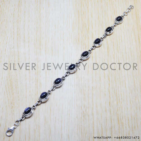Sunstone 925 Sterling Silver Bracelet (SJWBR-70) Sunstone 925 Sterling Silver Bracelet (SJWBR-70)