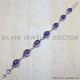 Amethyst 925 Sterling Silver Bracelet (SJWBR-77) Amethyst 925 Sterling Silver Bracelet (SJWBR-77)