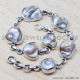 Moss Agate 925 Sterling Silver Bracelet (SJWBR-8) Moss Agate 925 Sterling Silver Bracelet (SJWBR-8)
