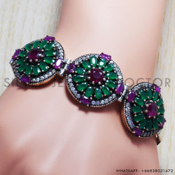 Ruby 925 Sterling Silver Bracelet (SJWBR-80)