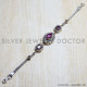 Ruby 925 Sterling Silver Bracelet (SJWBR-82) Ruby 925 Sterling Silver Bracelet (SJWBR-82)