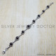 Garnet 925 Sterling Silver Bracelet (SJWBR-85) Garnet 925 Sterling Silver Bracelet (SJWBR-85)