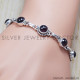 Garnet 925 Sterling Silver Bracelet (SJWBR-85) Garnet 925 Sterling Silver Bracelet (SJWBR-85)