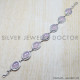 Rose Quartz 925 Sterling Silver Bracelet (SJWBR-86)