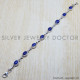 Lapis Lazuli 925 Sterling Silver Bracelet (SJWBR-88) Lapis Lazuli 925 Sterling Silver Bracelet (SJWBR-88)