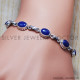 Lapis Lazuli 925 Sterling Silver Bracelet (SJWBR-88) Lapis Lazuli 925 Sterling Silver Bracelet (SJWBR-88)