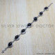 Black Onyx 925 Sterling Silver Bracelet (SJWBR-9) Black Onyx 925 Sterling Silver Bracelet (SJWBR-9)
