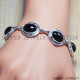 Black Onyx 925 Sterling Silver Bracelet (SJWBR-9) Black Onyx 925 Sterling Silver Bracelet (SJWBR-9)