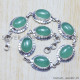 Fluorite 925 Sterling Silver Bracelet (SJWBR-92)