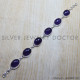 Amethyst 925 Sterling Silver Bracelet (SJWBR-93) Amethyst 925 Sterling Silver Bracelet (SJWBR-93)