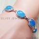 Chalcedony 925 Sterling Silver Bracelet (SJWBR-96) Chalcedony 925 Sterling Silver Bracelet (SJWBR-96)