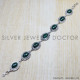 Malachite 925 Sterling Silver Bracelet (SJWBR-97) Malachite 925 Sterling Silver Bracelet (SJWBR-97)