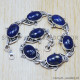 Lapis Lazuli 925 Sterling Silver Bracelet (SJWBR-99) Lapis Lazuli 925 Sterling Silver Bracelet (SJWBR-99)