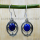 Lapis Lazuli 925 Sterling Silver Earrings (SJWE-1001) Lapis Lazuli 925 Sterling Silver Earrings (SJWE-1001)