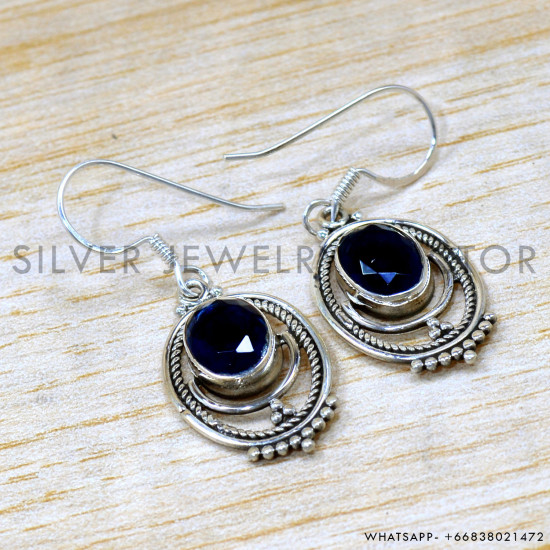 Iolite 925 Sterling Silver Earrings (SJWE-1003) Iolite 925 Sterling Silver Earrings (SJWE-1003)