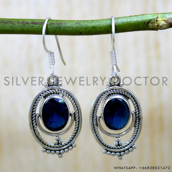 Iolite 925 Sterling Silver Earrings (SJWE-1003) Iolite 925 Sterling Silver Earrings (SJWE-1003)