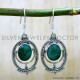 Emerald 925 Sterling Silver Earrings (SJWE-1005) Emerald 925 Sterling Silver Earrings (SJWE-1005)