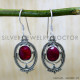 Ruby 925 Sterling Silver Earrings (SJWE-1013)