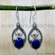 Lapis Lazuli 925 Sterling Silver Earrings (SJWE-1022) Lapis Lazuli 925 Sterling Silver Earrings (SJWE-1022)