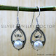 Pearl 925 Sterling Silver Earrings (SJWE-1023) Pearl 925 Sterling Silver Earrings (SJWE-1023)