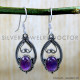 Amethyst 925 Sterling Silver Earrings (SJWE-1024) Amethyst 925 Sterling Silver Earrings (SJWE-1024)
