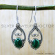 Malachite 925 Sterling Silver Earrings (SJWE-1025) Malachite 925 Sterling Silver Earrings (SJWE-1025)