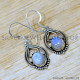 Rainbow Moonstone 925 Sterling Silver Earrings (SJWE-1026) Rainbow Moonstone 925 Sterling Silver Earrings (SJWE-1026)