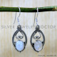Rainbow Moonstone 925 Sterling Silver Earrings (SJWE-1026) Rainbow Moonstone 925 Sterling Silver Earrings (SJWE-1026)