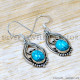 Turquoise 925 Sterling Silver Earrings (SJWE-1027)