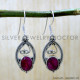 Ruby 925 Sterling Silver Earrings (SJWE-1029) Ruby 925 Sterling Silver Earrings (SJWE-1029)