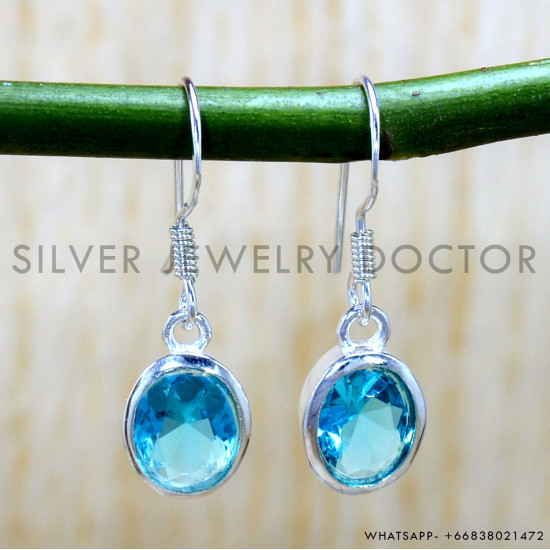 Rainbow Moonstone 925 Sterling Silver Earrings (SJWE-1032) Rainbow Moonstone 925 Sterling Silver Earrings (SJWE-1032)
