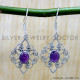 Amethyst 925 Sterling Silver Earrings (SJWE-1035) Amethyst 925 Sterling Silver Earrings (SJWE-1035)
