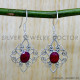 Ruby 925 Sterling Silver Earrings (SJWE-1041) Ruby 925 Sterling Silver Earrings (SJWE-1041)