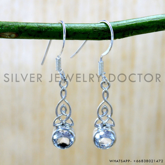 925 Sterling Silver Earrings (SJWE-1043) 925 Sterling Silver Earrings (SJWE-1043)