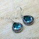 Blue Topaz 925 Sterling Silver Earrings (SJWE-1050) Blue Topaz 925 Sterling Silver Earrings (SJWE-1050)