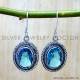 Blue Topaz 925 Sterling Silver Earrings (SJWE-1052) Blue Topaz 925 Sterling Silver Earrings (SJWE-1052)