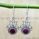 Ruby 925 Sterling Silver Earrings (SJWE-1061) Ruby 925 Sterling Silver Earrings (SJWE-1061)