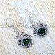 Green Onyx 925 Sterling Silver Earrings (SJWE-1064) Green Onyx 925 Sterling Silver Earrings (SJWE-1064)