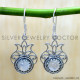 Rainbow Moonstone 925 Sterling Silver Earrings (SJWE-1065) Rainbow Moonstone 925 Sterling Silver Earrings (SJWE-1065)